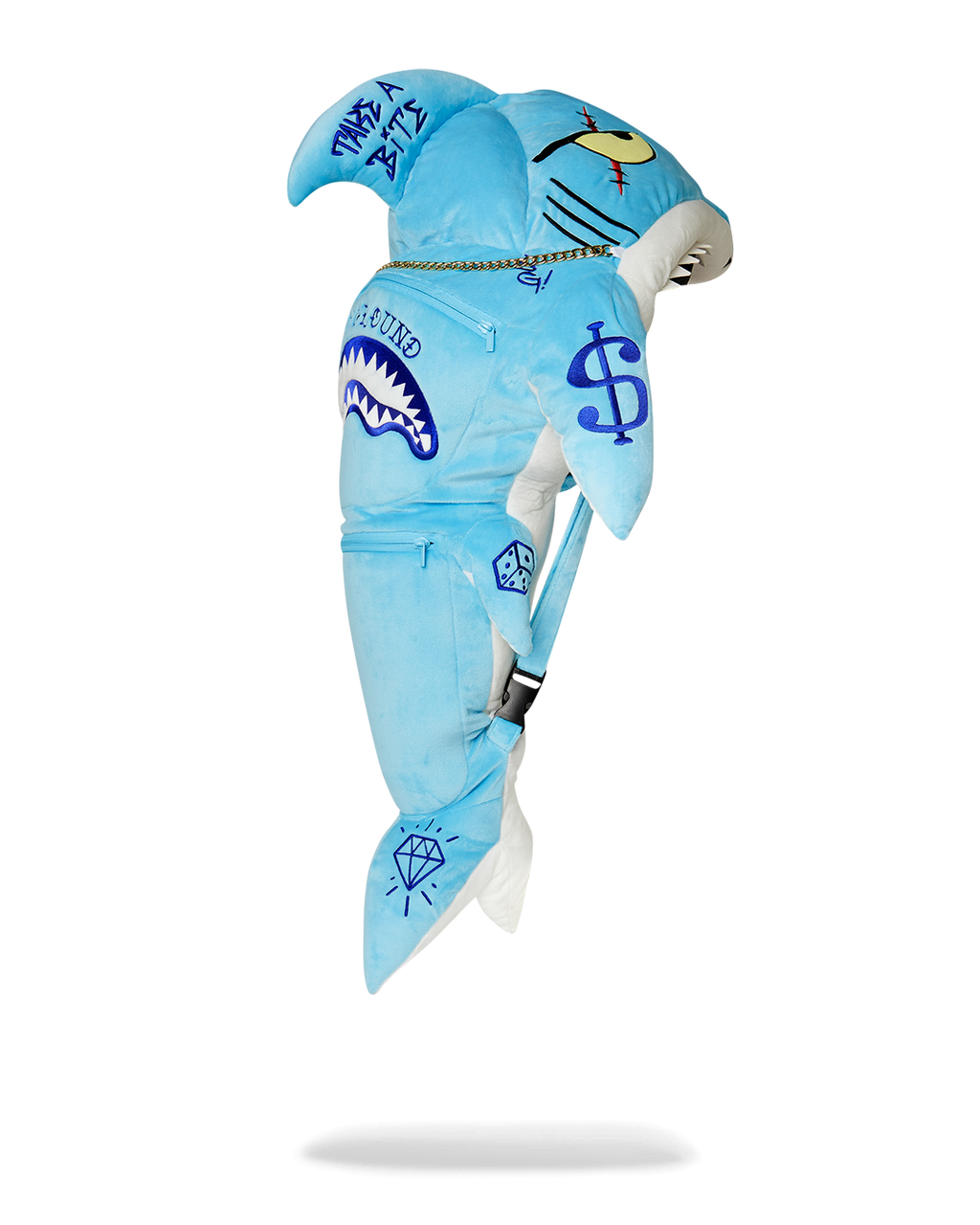 STUFFED SAVAGE HOODY BACKPACK SHARK